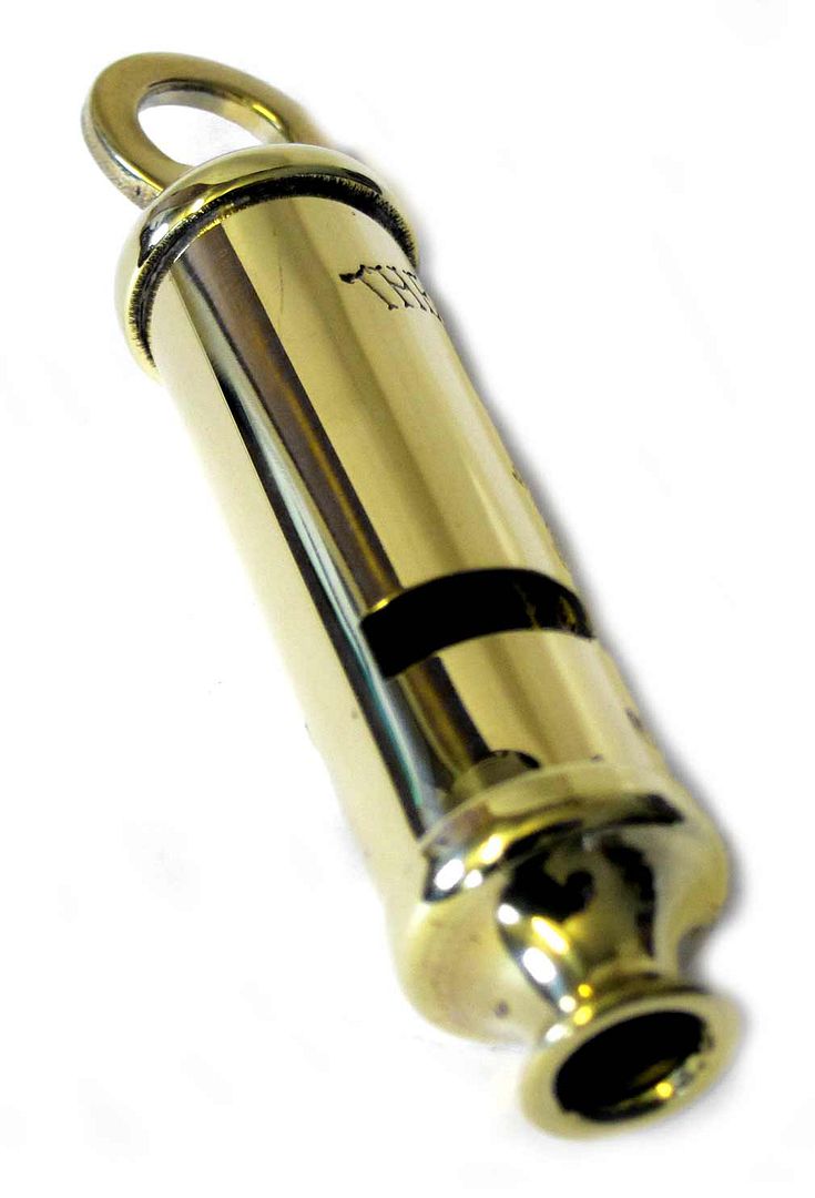 Boer War Whistle 1899 British Army WW1 Hudson Brass Infantry